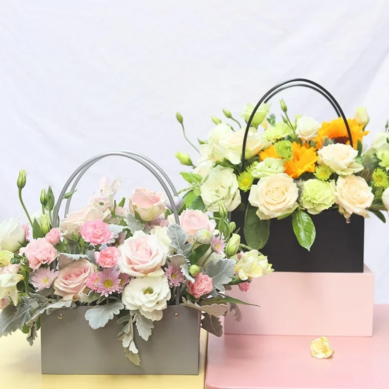 Florist Supply Buckets - 1 szt. Papierowe pudełka na kwiaty,