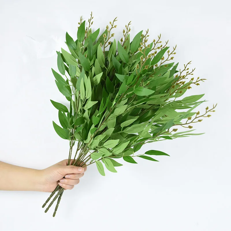 Ruscus Stem Faux - Sztuczne rośliny włoski ruscus zielone łodygi