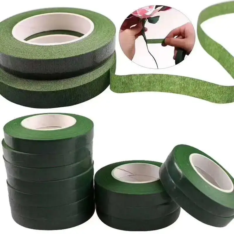 Supply For Florist - 1-10 szt. Taśmy do kwiatów, zielone