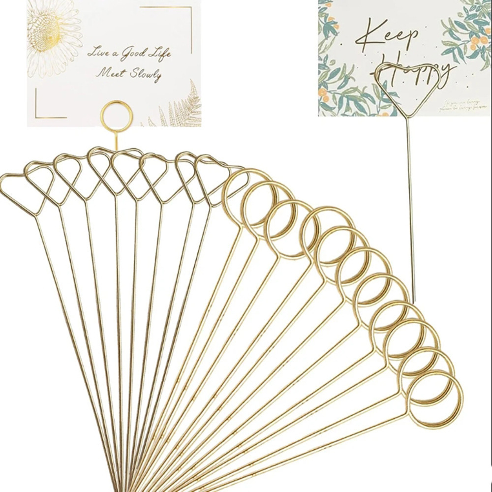 Floral Picks Wood - Metalowy uchwyt na kartki w kształcie