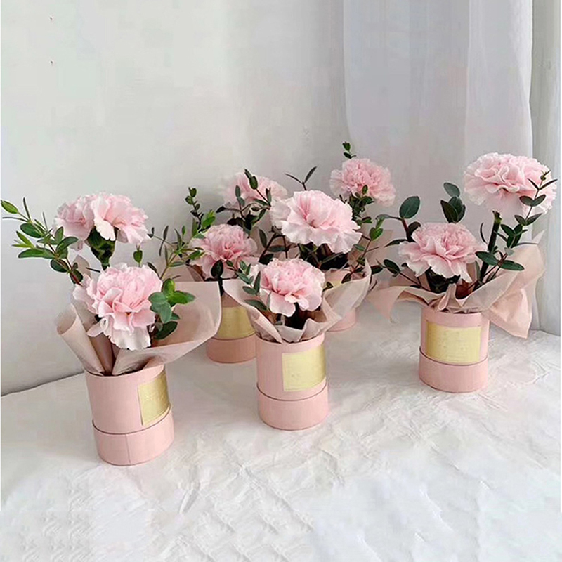 Florist Supply Buckets - Okrągłe papierowe pudełko na kwiaty z