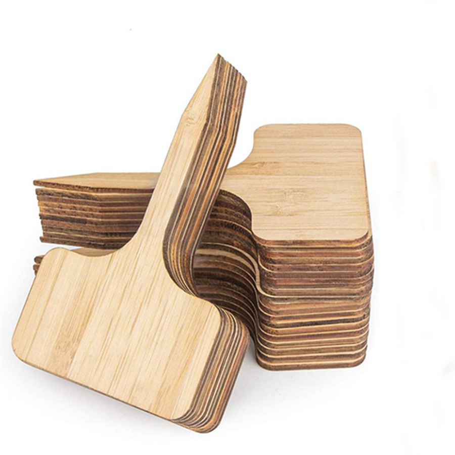 Floral Picks Wood - 100 sztuk drewnianych etykiet do roślin,