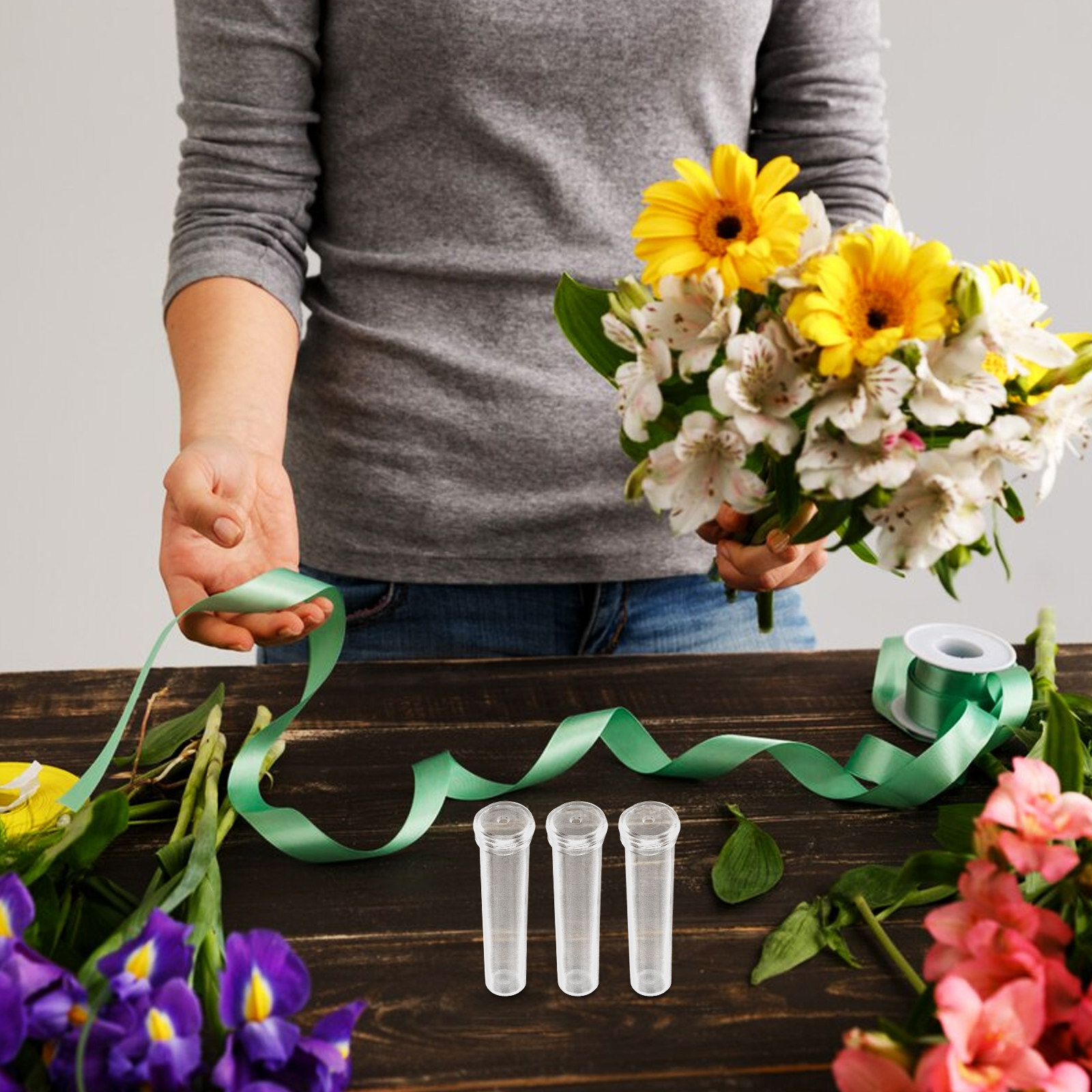 200 szt. Przezroczyste plastik – Supply For Florist recenzja i cena