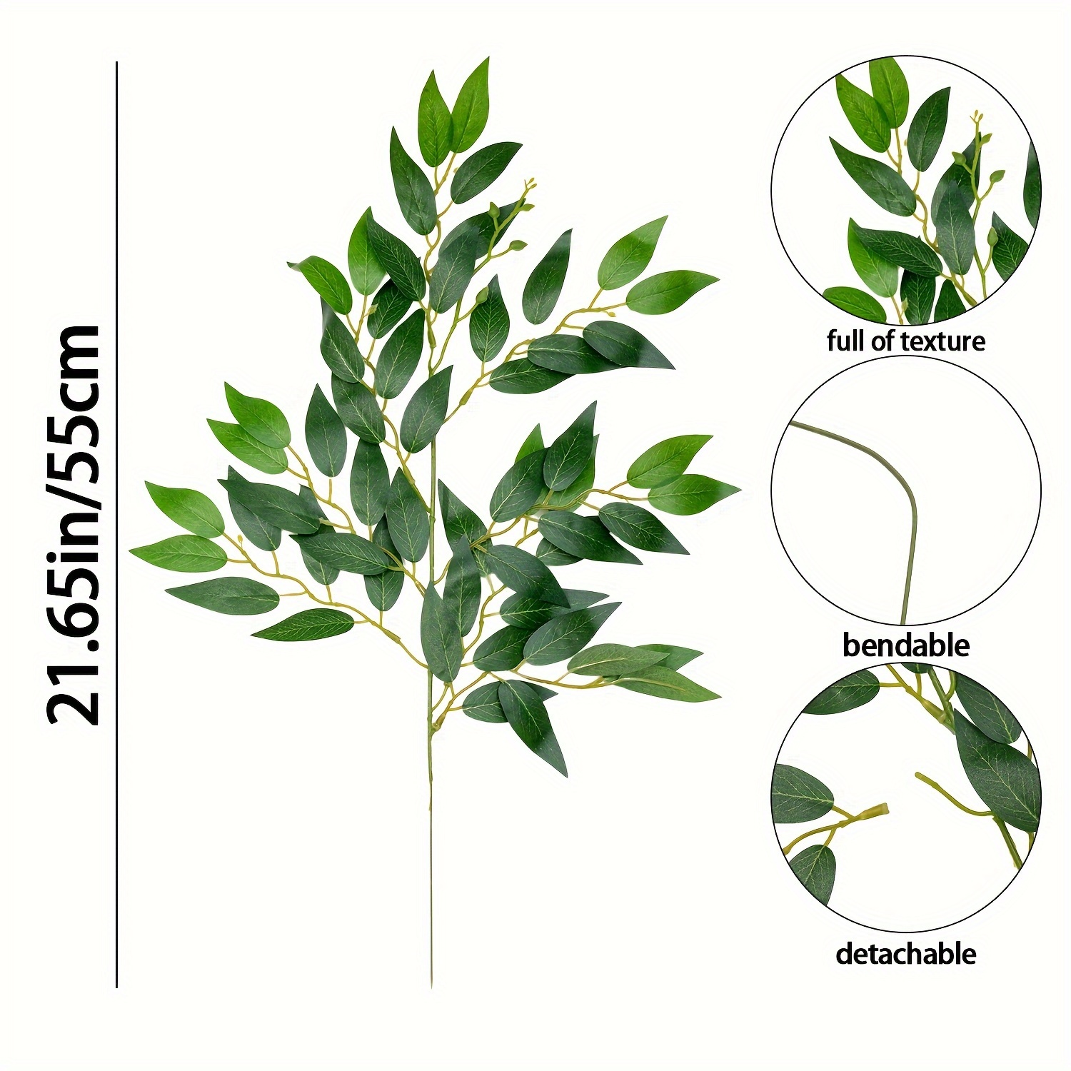 Sztuczne włoskie gałązki ruscu – Ruscus Stem Faux recenzja i cena