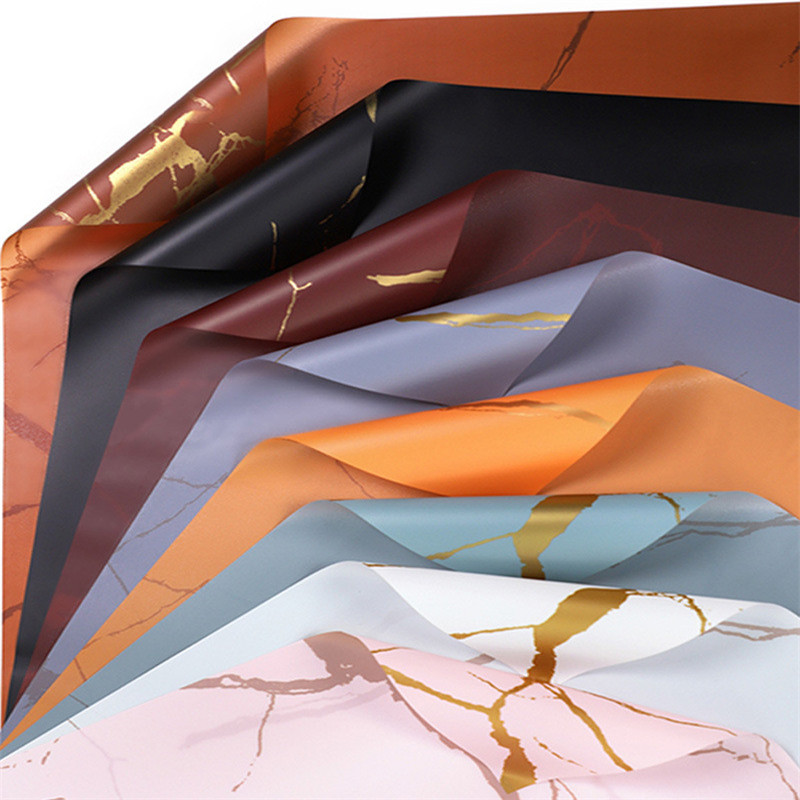 5PC złoty marmur papier do not – Supply For Florist recenzja i cena