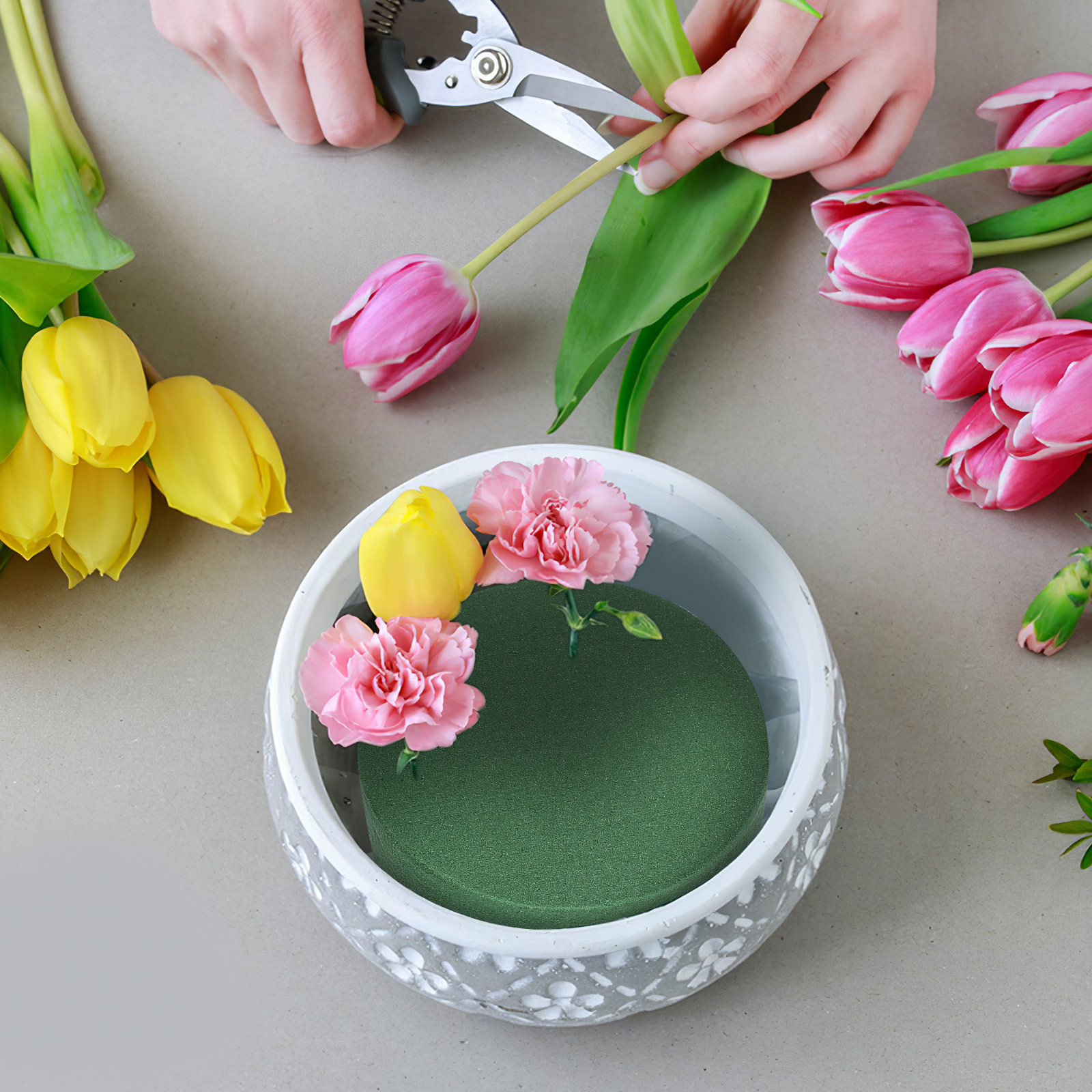 4 sztuki okrągłych bloków gąbk – Supply For Florist recenzja i cena