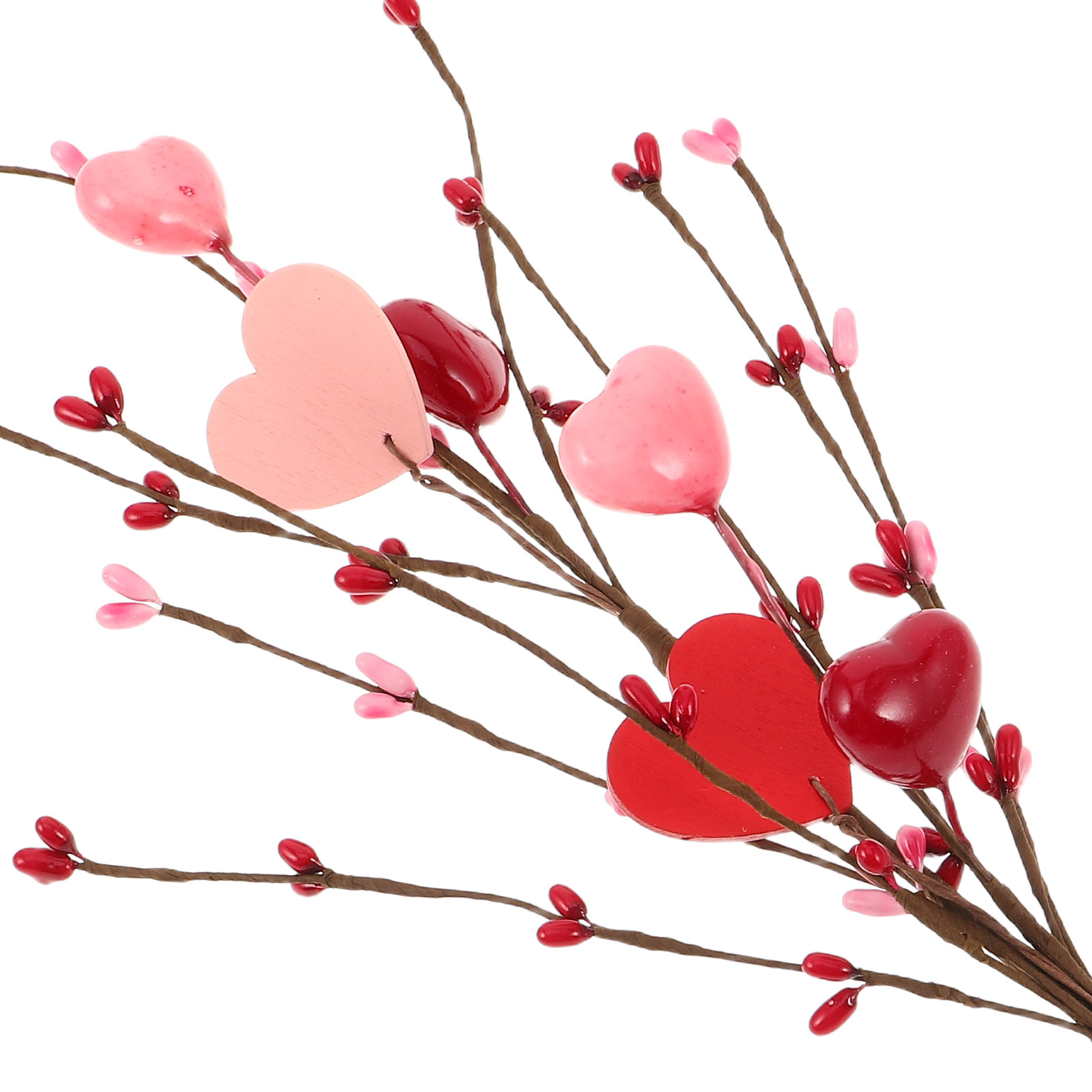 3 szt. Gałązki z serduszkami,  – Floral Picks Wood recenzja i cena