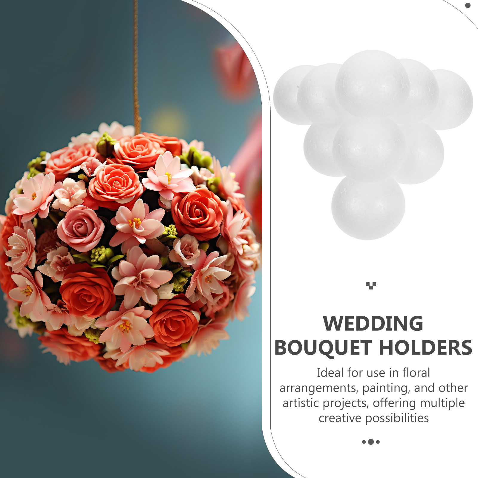 12 szt. Półkule z pianki, niel – Bouquet Holder Foam recenzja i cena