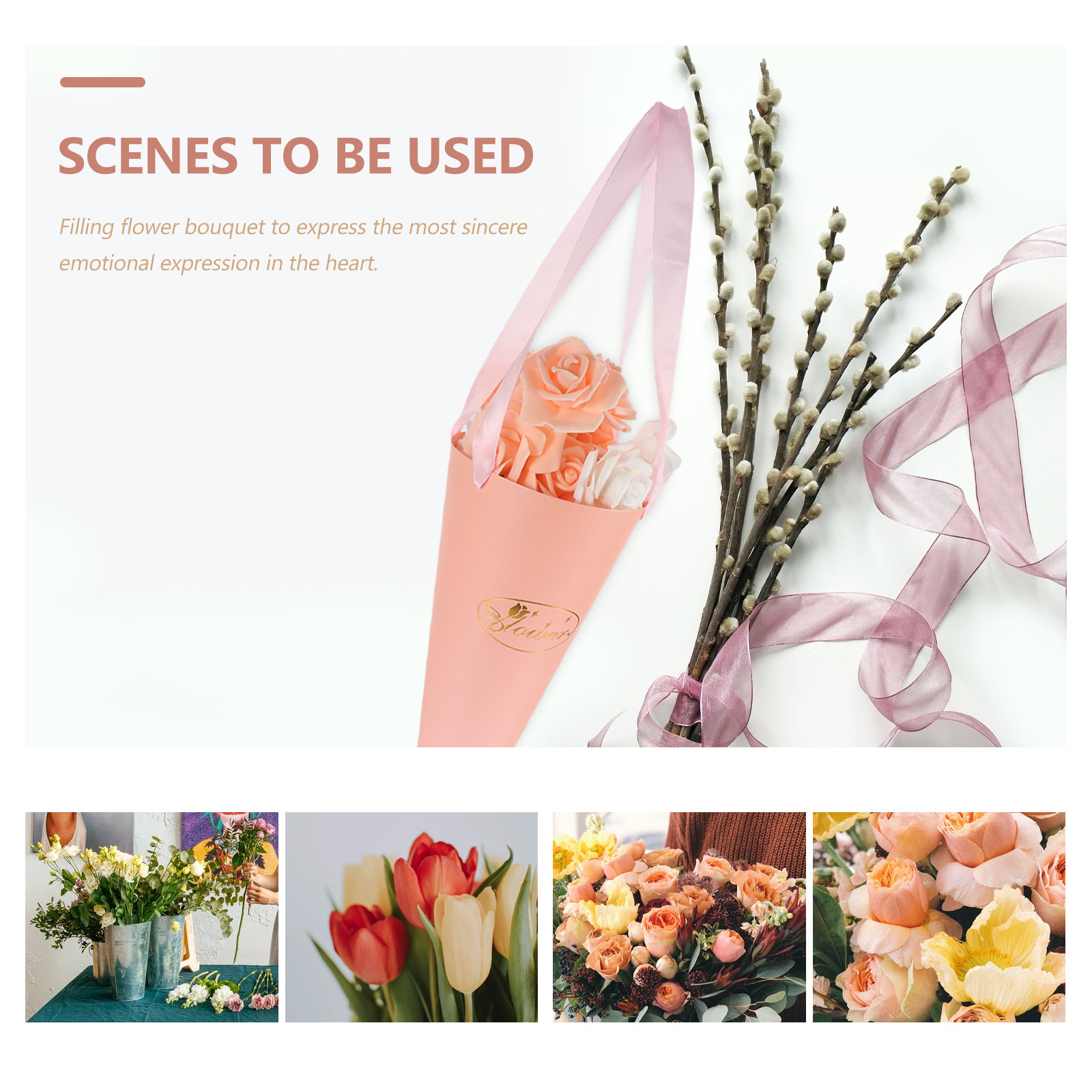 6 szt. Torebek na bukiety kwia – Florist Supply Buckets recenzja i cena
