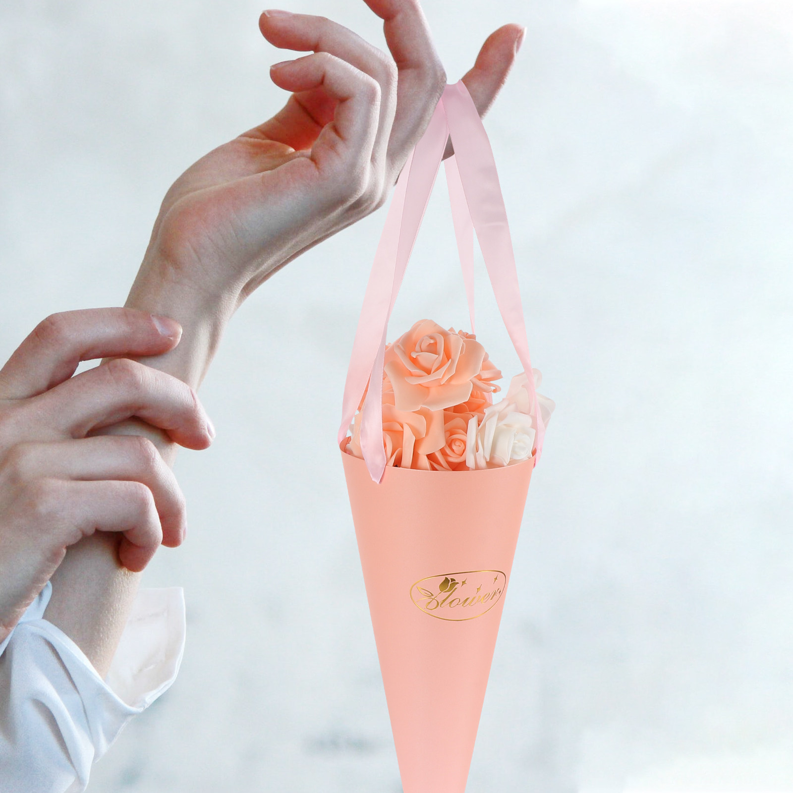 6 szt. Torebek na bukiety kwia – Florist Supply Buckets recenzja i cena