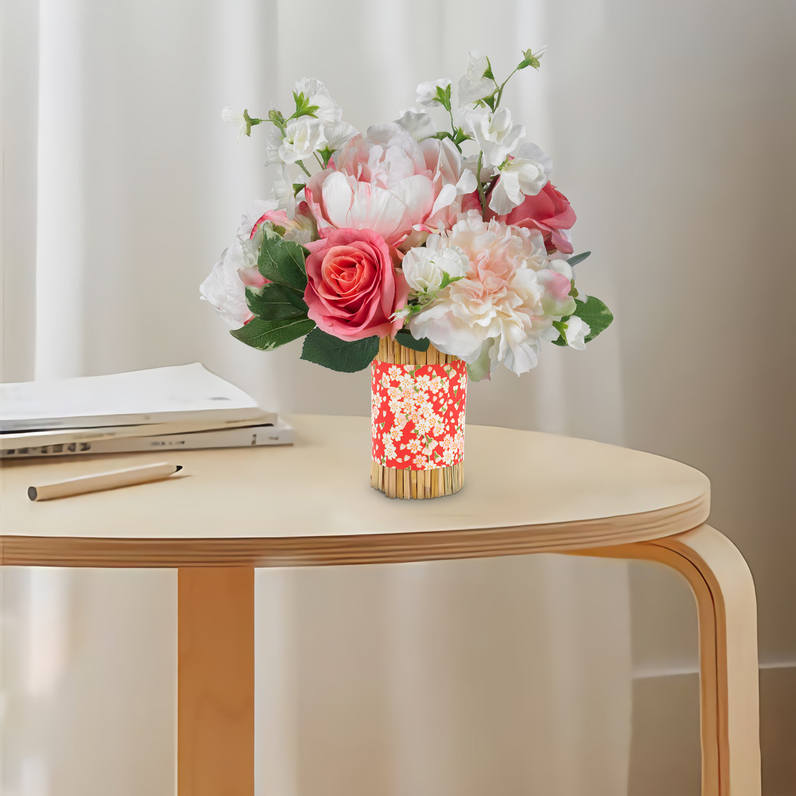 Dekoracyjny wazon ze słomy, su – Supply For Florist recenzja i cena